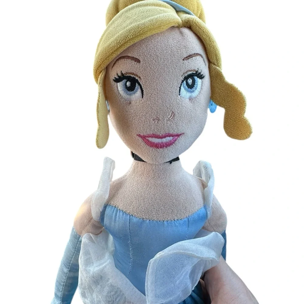 Disney Store Cinderella Plush Soft Doll 20” Princess Blue Dress - Picture 3 of 6